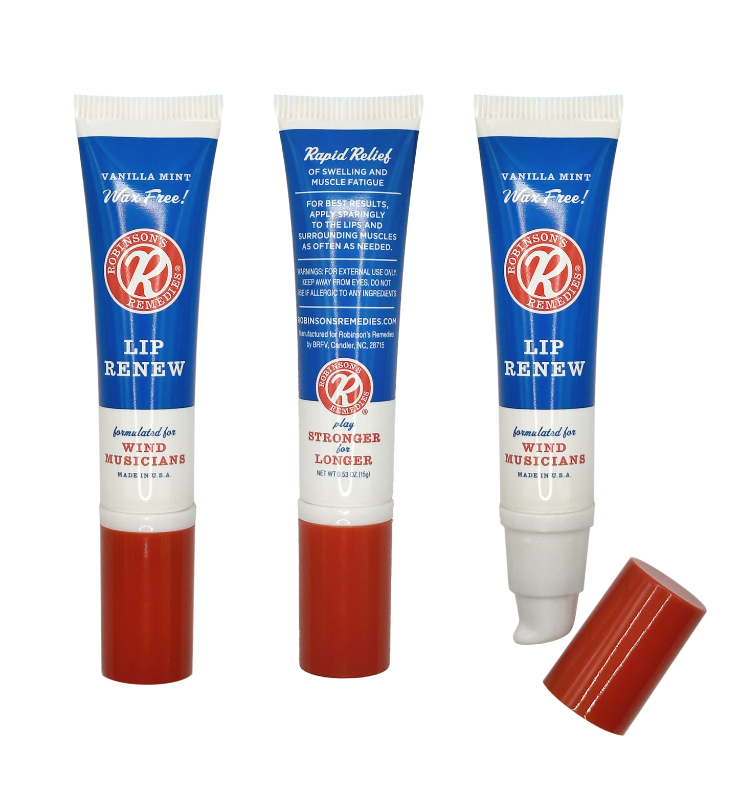 Robinson's Remedies Lip Renew Cream, 15ml Airless Squeeze Tube