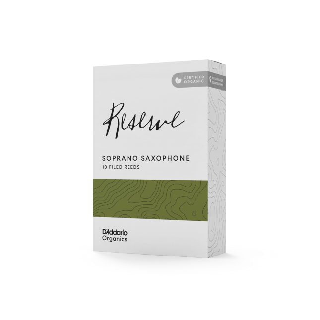 D'Addario Organic Reserve Soprano Saxophone Reeds - 10 Per Box