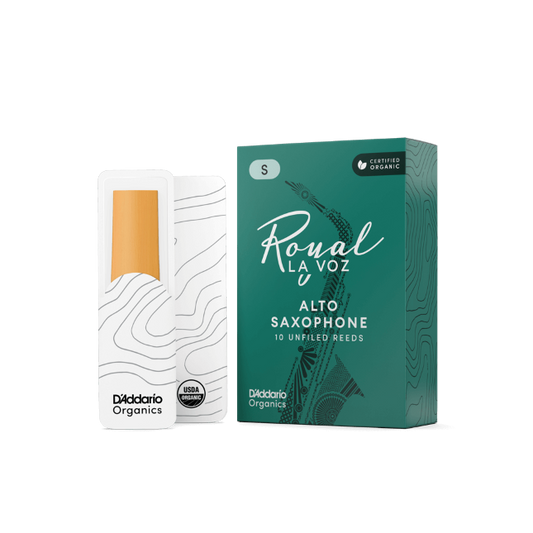 Royal La Voz Organic Alto Saxophone Reeds Hard 10-Pack