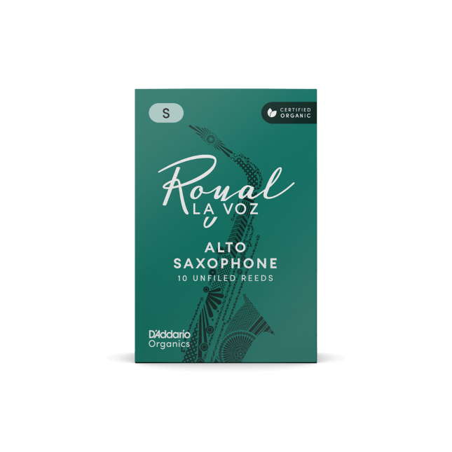 Royal La Voz Organic Alto Saxophone Reeds Medium Hard 10-Pack