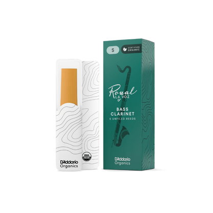 Royal La Voz Organic Bass Clarinet Reeds Medium Soft 5-Pack