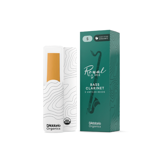 Royal La Voz Organic Bass Clarinet Reeds Medium Hard 5-Pack