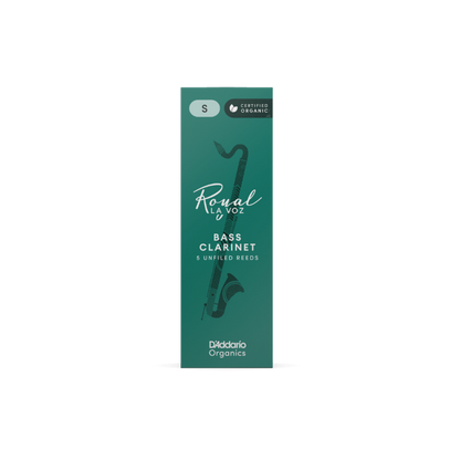 Royal La Voz Organic Bass Clarinet Reeds Medium Soft 5-Pack