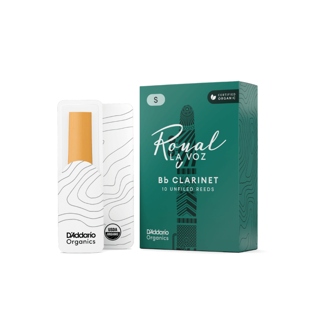 Royal La Voz Organic Bb Clarinet Reeds Hard 10-Pack