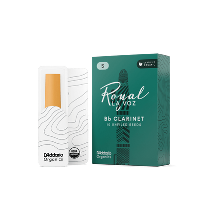 Royal La Voz Organic Bb Clarinet Reeds Hard 10-Pack