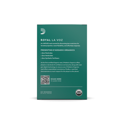 Royal La Voz Organic Bb Clarinet Reeds Hard 10-Pack
