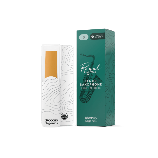 Royal La Voz Organic Tenor Saxophone Reeds Medium 5-Pack