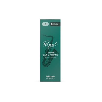 Royal La Voz Organic Tenor Saxophone Reeds Medium 5-Pack
