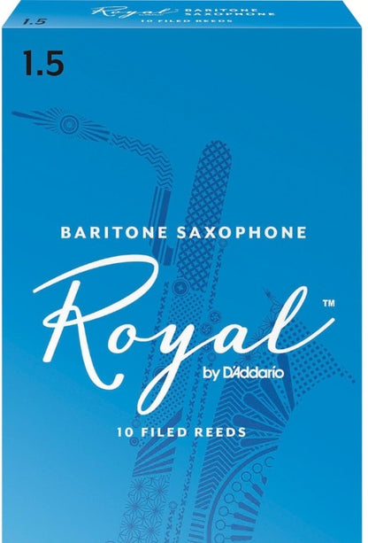 Royal by D'Addario Baritone Saxophone Reeds Filed - 10 Per Box