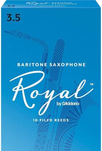 Royal by D'Addario Baritone Saxophone Reeds Filed - 10 Per Box