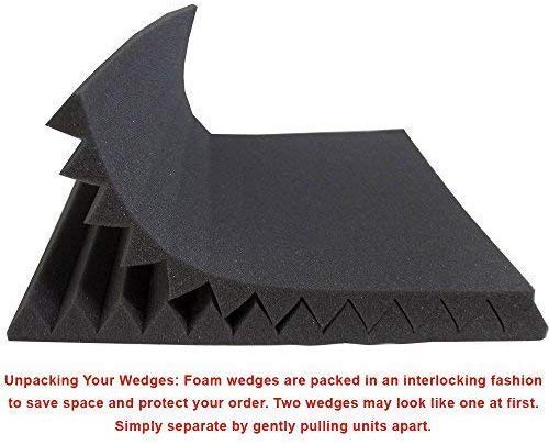 ACOUSTIC PANELS STUDIO FOAM 1" X 12" X 12"