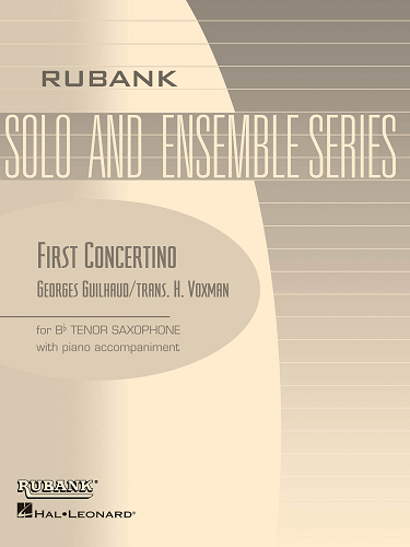 First Concertino For Tenor Sax W/ Piano Acc. By Georges Guilhaud