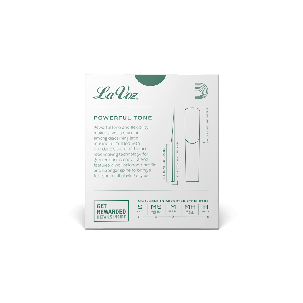 La Voz Bb Clarinet Reeds -10 Per Box DISCONTINUED