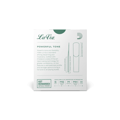 La Voz Bb Clarinet Reeds -10 Per Box DISCONTINUED