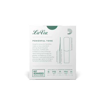 La Voz Alto Saxophone Reeds - 10 Per Box DISCONTINUED