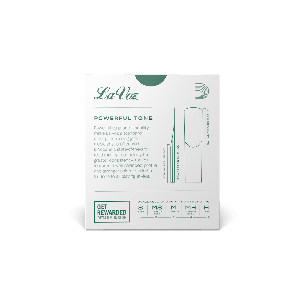 La Voz Soprano Saxophone Reeds -10 Per Box DISCONTINUED