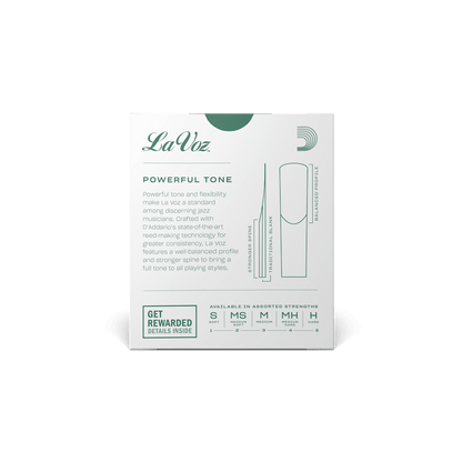 La Voz Soprano Saxophone Reeds -10 Per Box DISCONTINUED