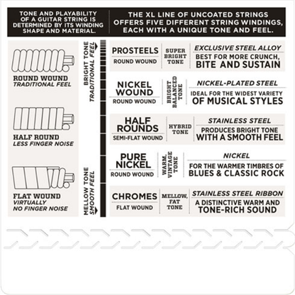 D'Addario Nickel Wound, Jazz Light, 12-52 Electric Guitar Strings