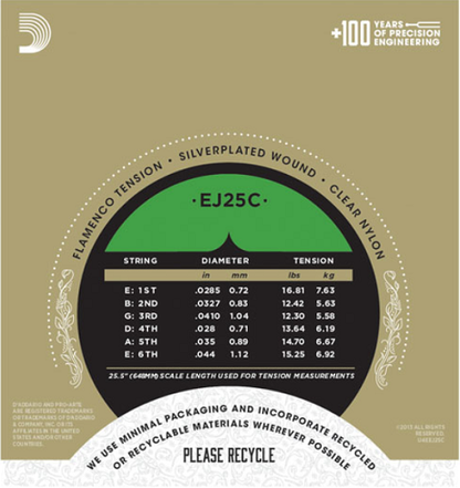 D'Addario Pro-Arte Nylon COMPOSITE, Flemenco Guitar Strings