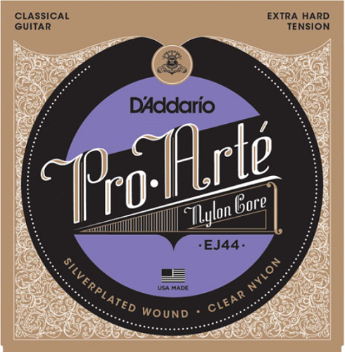 D'Addario  Pro-Arte Nylon, Extra Hard Tension Classical Guitar Strings - EJ44