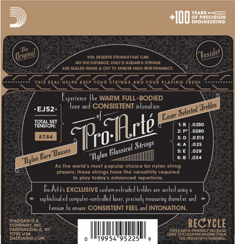 D'Addario  Pro-Arte Normal Tension Alto Gutiar Strings
