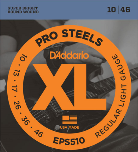 D'Addario PROSTEELS, Regular Light,10-46 Electric Guitar Strings