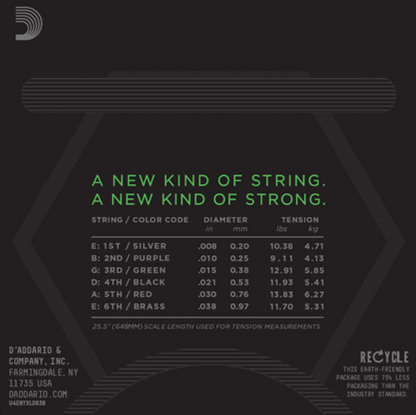 D'Addario  Nickel Wound, Extra Super Light, 8-38 Electric Guitar Strings