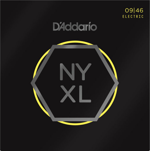 D'Addario  Nickel Wound, Super Light Top , Regular Bottom, 09-46 Electric Guitar Strings