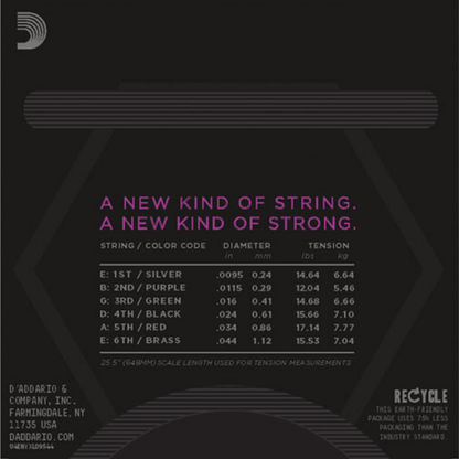 D'Addario Nickel Wound, Super Light PLUS, 9.5-44 Electric Guitar Strings