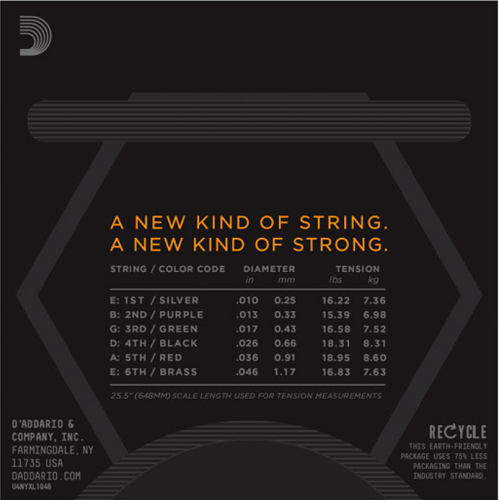 D'Addario  Nickel Wound, Regular Light, 10-46 Electric Guitar Strings