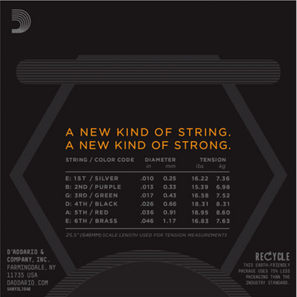 D'Addario  Nickel Wound, Regular Light, 10-46 Electric Guitar Strings