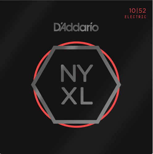 D'Addario Nickel Wound, Light Top/Heavy Bottom, 10-52 Electric Guitar Strings