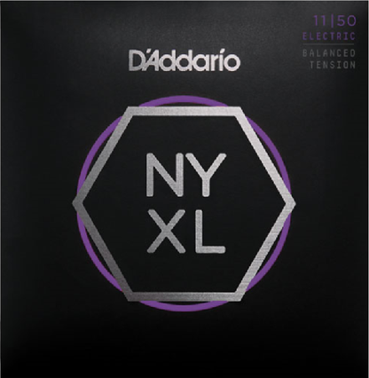 D'Addario  Nickel Wound, Balanced TENSION, 11-50, Electric Guitar Strings