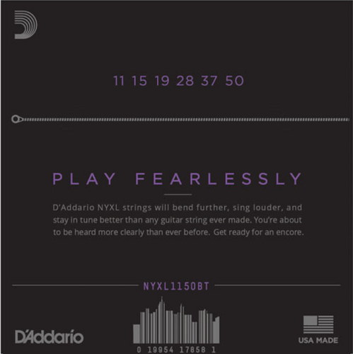 D'Addario  Nickel Wound, Balanced TENSION, 11-50, Electric Guitar Strings