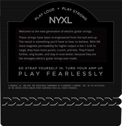 D'Addario  Nickel Wound, Balanced TENSION, 11-50, Electric Guitar Strings