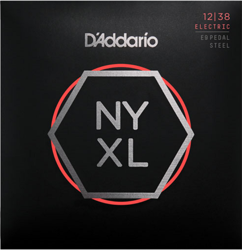 D'Addario Nickel Wound, Pedal STEEL, Custom Medium, 12-38 Electric Guitar Strings