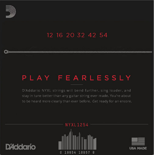 D'Addario Nickel Wound, Heavy, 12-54 Electric Guitar Strings