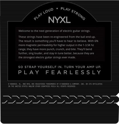 D'Addario Nickel Wound, Medium Wound 3RD, 13-56,  Electic Guitar Strings NYXL1356W