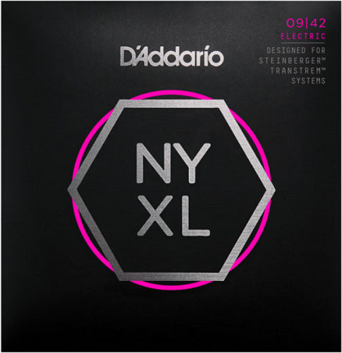 D'Addario NYXL Nickel Wound, Super Light, Double Ball END, 09-42 Electric Guitar Strings