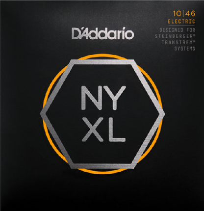 D'Addario NYXL Nickel Wound, Regular Light, Double Ball END, 10-46 Electric Guitar Strings