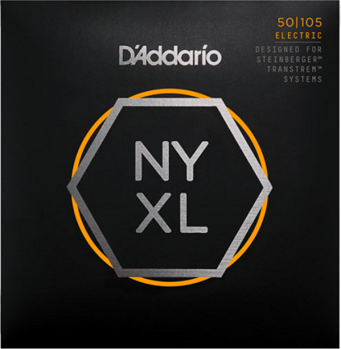 D'Addario NYXL, Long Scale, Medium, Double Ball END, 50-105 Bass Guitar Strings