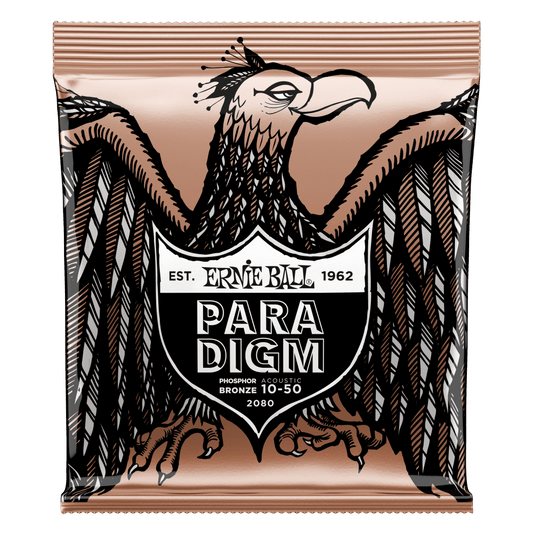 Ernie Ball Paradigm Extra Light Phosphor Bronze Acoustic Guitar Strings - 10-50 Gauge - 2080