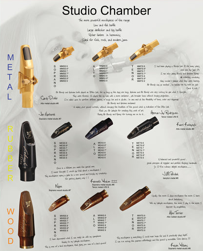 Lebayle Studio Chamber Tenor Sax Hard Rubber  Mouthpiece
