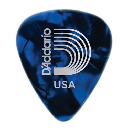 D'Addario Planet Waves Classic Celluloid Blue Pearl Guitar Pick