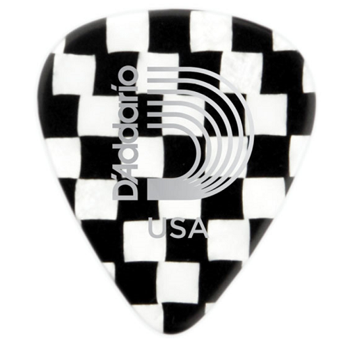 D'Addario  Planet Waves Checkerboard Celluloid Guitar Pick 100 Pack