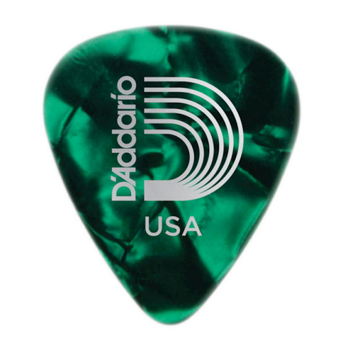 D'Addario  Planet Waves Celluloid Green Pearl Guitar Picks 25 Picks