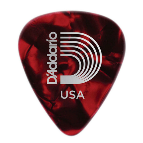 D'Addario Planet Waves Red Pearl Celluloid Guitar Picks 10 Picks