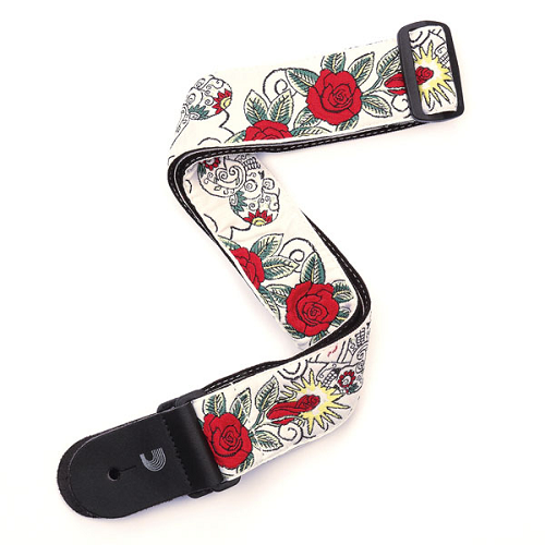 D'Addario Planet Waves Dia DE Los Muertos Woven Guitar Strap