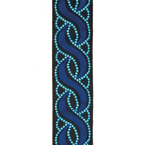 D'Addario Planet Waves Blue Twist Guitar Strap