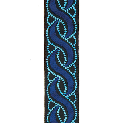 D'Addario Planet Waves Blue Twist Guitar Strap